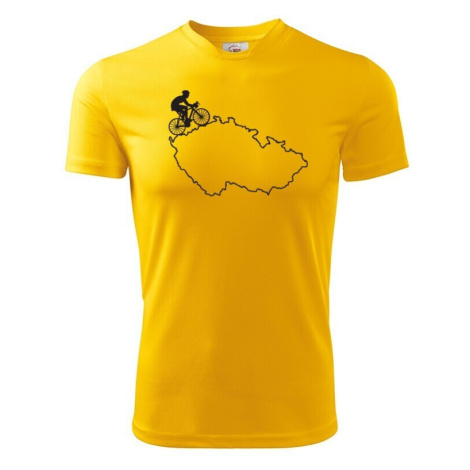 Pánské tričko pro cyklisty s mapou Čr BezvaTriko