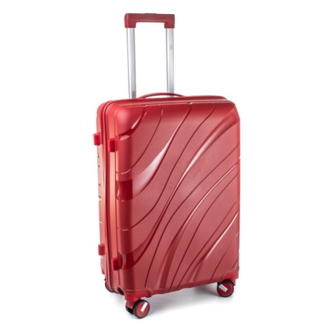 Rogal Červený skořepinový příruční kufr do letadla "Tide" - M (35l)