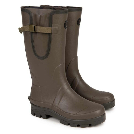 Fox Fishing Rybářská obuv Neoprene Lined Rubber Boots Camo/Khaki