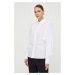 Košile Liviana Conti dámská, bílá barva, regular, s klasickým límcem, F4SK69