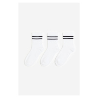 H & M - Sportovní ponožky z DryMove™ 3 páry - bílá