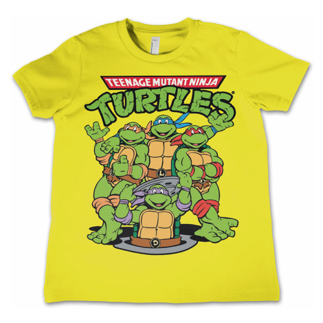 Želvy Ninja tričko, Group Kids Yellow, dětské HYBRIS