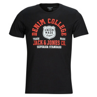 Jack & Jones JJELOGO TEE SS O-NECK Černá