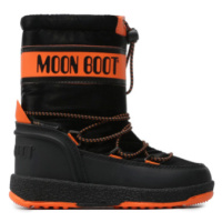 Chlapecké vysoké zimní boty MOON BOOT Boy Sport black orange