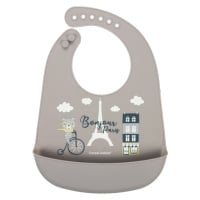 Canpol babies Bonjour Paris Bibs bryndák Beige 1 ks