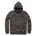 Pánská mikina Alpha Industries Camo Print Hoody Army Green