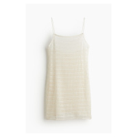 H & M - Plážové šaty háčkovaný vzhled - bílá