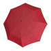 Doppler Long Carbonsteel Bloom - dámský holový vystřelovací deštník, červená, květinový