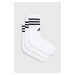 Ponožky adidas 3-pack bílá barva