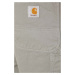 Bavlněné kalhoty Carhartt WIP Flint Pant šedá barva, jednoduché, I029919.29KGD
