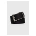 Oboustranný pásek Karl Lagerfeld pánský, černá barva