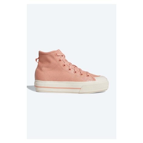 Kecky adidas Originals Nizza Rf Platform růžová barva, H02706-pink