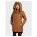 Hnědý dámský zimní kabát Kilpi PERU-W