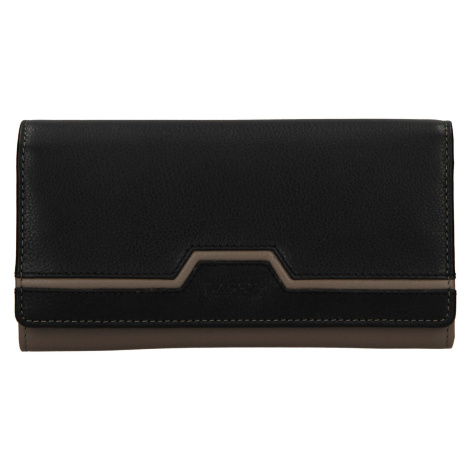 Dámská kožená peněženka Lagen Perry - šedo-černá