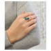 Evolution Group Stříbrný prsten s krystaly Swarovski mix barev 75019.3