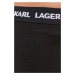 Pyžamové šortky Karl Lagerfeld pánské, černá barva