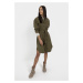 Šaty camel active dress dark khaki check