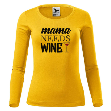 DOBRÝ TRIKO Dámské triko Mama needs wine