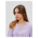 Světle fialové dámské oversize tričko Moodo