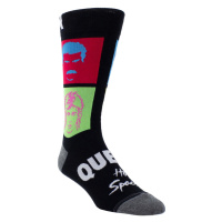 ponožky QUEEN - SILHOUETTE MULTI COLOR PORTRAITS - BLACK - PERRI´S SOCKS