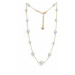 Oliver Weber Půvabný pozlacený náhrdelník s perlami Oceanides Silky Pearls 12308G