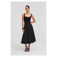 Sukně karl lagerfeld embroidery skirt black