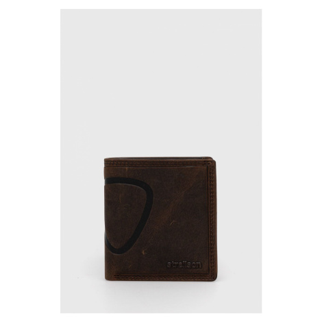 Kožená peněženka Strellson pánská, hnědá barva, 4010000047.702