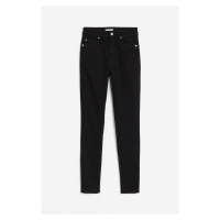 H & M - Skinny High Jeans - černá