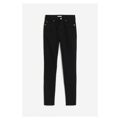 H & M - Skinny High Jeans - černá H&M