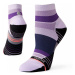 Běžecké ponožky Stance Negative Split QTR fialové,