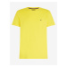 Žluté pánské basic tričko Tommy Hilfiger