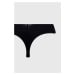 Tanga Calvin Klein Underwear 3-pack černá barva, 000QD3558E