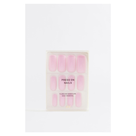 H & M - Nalepovací nehty - růžová H&M