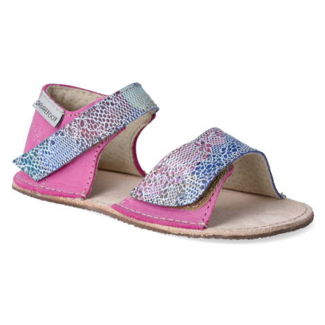 Barefoot sandálky OKbarefoot - Mirrisa růžovo-hadí