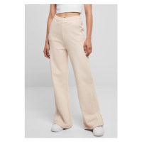 Ladies Heavy Terry Garment Dye Slit Pants - pink