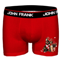 Pánské boxerky John Frank JFBD40-CH FRIENDS | červená
