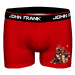 Pánské boxerky John Frank JFBD40-CH FRIENDS | červená