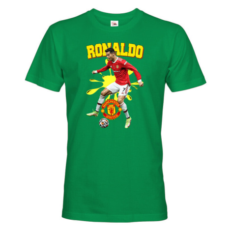 Pánské tričko s potiskem  Cristiano Ronaldo -  pánské tričko pro milovníky fotbalu BezvaTriko