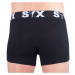 3PACK pánské boxerky Styx sportovní guma nadrozměr černé (3R960)