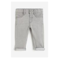 H & M - Skinny Fit Jeans - šedá