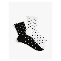 Koton Set of 2 Socks with Hearts