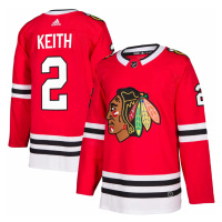 Chicago Blackhawks hokejový dres #2 Duncan Keith adizero Home Authentic Player Pro