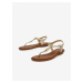 Béžové dámské vzorované sandály Michael Kors Mallory