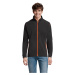 SOĽS Nova Men Pánská fleece mikina SL00586 Charcoal grey / Orange