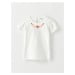 LC Waikiki Crew Neck Embroidered Short Sleeve Girl's T-Shirt