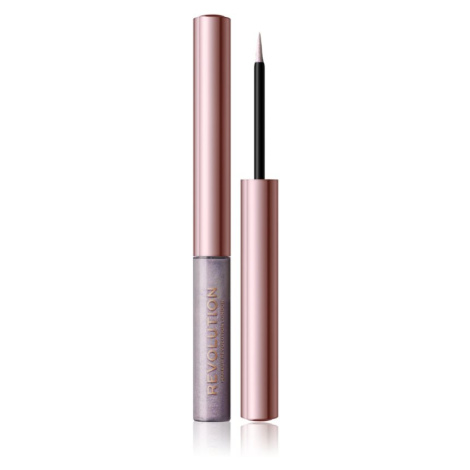 Makeup Revolution Festive Allure precizní tekutá oční linka odstín Lilac Lustre 2,4 ml