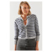 Bianco Lucci Striped Sweater