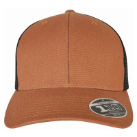 Kšiltovka // Flexfit / 110 Structured Canvas Trucker toffee/black