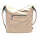 Velký světle hnědý kabelko-batoh s šikmou kapsou Flopsy