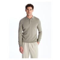 LC Waikiki Polo Neck Long Sleeve Men's Knitwear Sweater